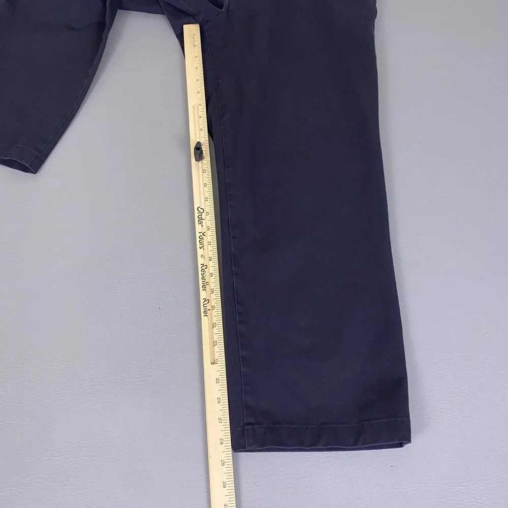 Dockers Pants Men's 40x30 Classic Fit Smart 360 Flex Chino Navy Blue WaterLess